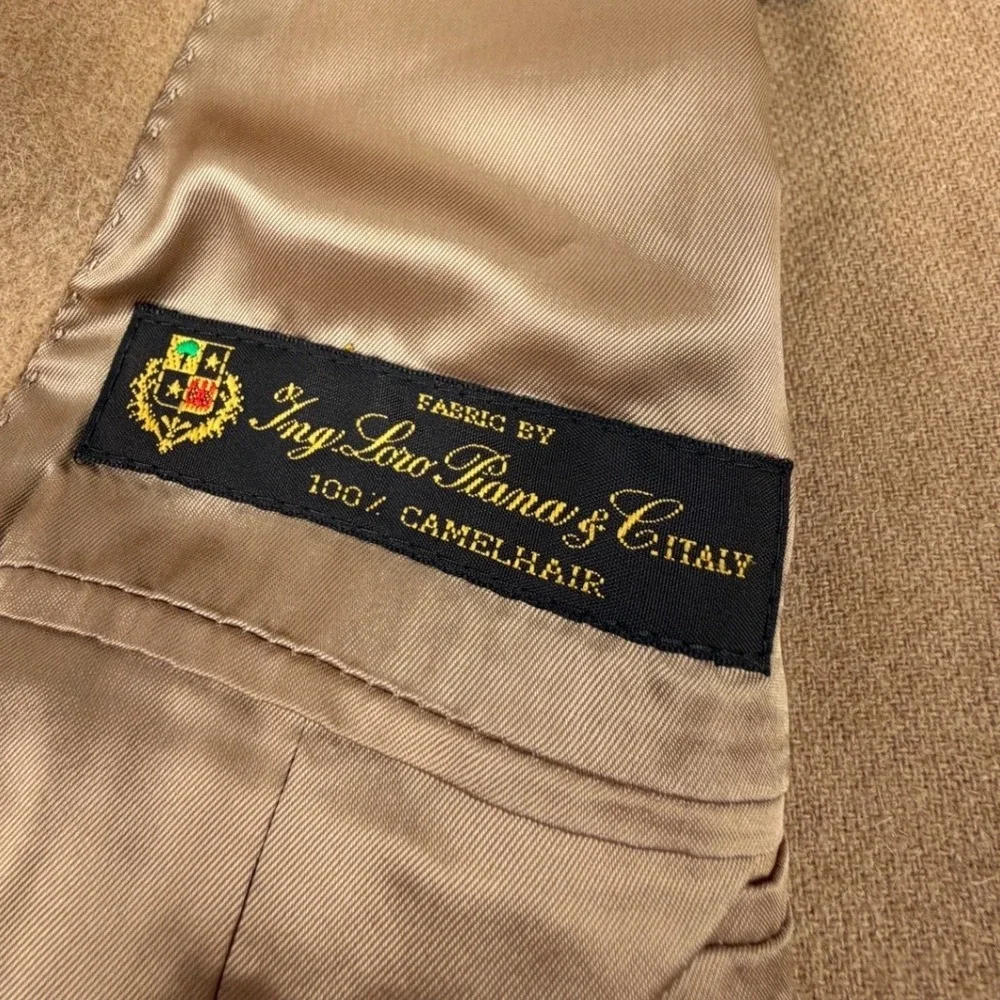 Ralph Lauren Mens Blazer Sport Coat Loro Piana 100% Camel Hair Tan 50R